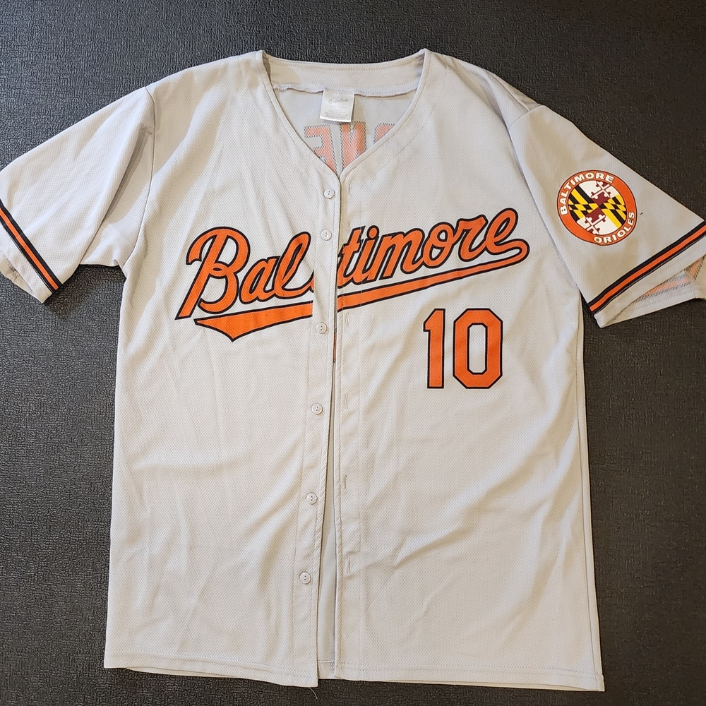 Baltimore Baseball Jersey with Orange Accents